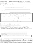 City Of Mcallen Mcallen Death Certificate Application