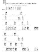 Chord Chart - When Johnny Comes Marching Home