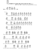 Chord Chart - Sammy Fain/irving Kahal/pierre Norman - When I Take My Sugar To Tea (Bar) Printable pdf
