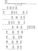 We've Only Just Begun-roger Nichols/paul Williams Chord Chart
