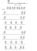 Chord Chart - Vive La Compagnie(Bar) Printable pdf