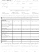 Original Application For Ad Valorem Tax Exemption Form - Lake County, Fl