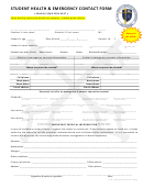 Student Health Emergency Contact Form