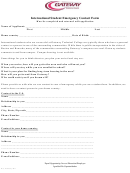 International Student Questionnaire Emergency Contact Form