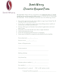 Satek Winery Donation Request Form Printable pdf