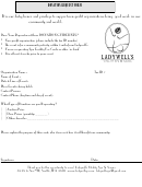Donation Request Form - Ladywells Vitality Spa & Sauna