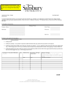 Verification Form Dependent Salisbury University