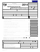 Form Tm (230) - Self-employment Tax - 2014
