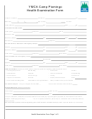 Ymca Camp Piomingo Health Examination Form
