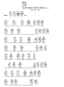 Chord Chart - Under Paris Skies (Bar) Printable pdf