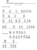 Time On My Hands (Bar) - Youmans/adamson/gordon Chord Chart Printable pdf