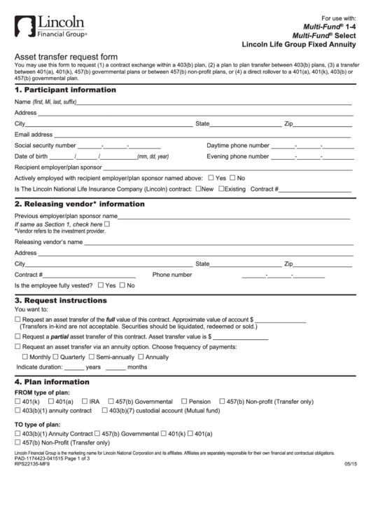Asset Transfer Request Form