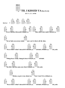 Til I Kissed Ya - Don Everly Chord Chart Printable pdf