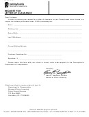 Form Dl-122 - Request For Letter Of Clearance