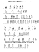 They All Laughed (Bar) - George & Ira Gershwin Chord Chart Printable pdf