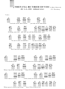 Then I'll Be Tired Of You-arthur Schwartz Chord Chart
