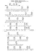 Tell Her About It - Billy Joel Chord Chart