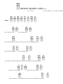 Sweet Happy Life (Bar) M. Luiz Bonfa W. Norman Gimbel Chord Chart Printable pdf