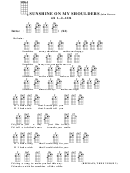 Sunshine On My Shoulders - John Denver Chord Chart Printable pdf