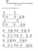 Straighten Up And Fly Right Chord Chart