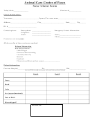 Animal Care Center Of Pasco New Client Form