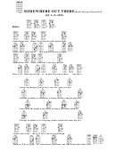 Somewhere Out There (bar) - Horner/mann/weil Chord Chart