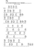 Somewhere Out There - Horner/mann/weil Chord Chart