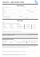 Podiatry New Patient Form