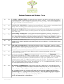 Patient Consent And Release Form