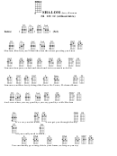 Shalom - Jerry Herman Chord Chart Printable pdf