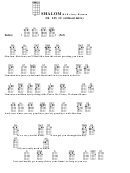Shalom (Bar) - Jerry Herman Chord Chart Printable pdf