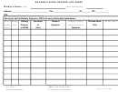 Welder's Work Record Log Sheet