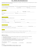 Fillable Non-Resident Alien Information Form Printable pdf