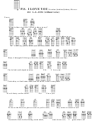 Chord Chart - Gordon Jenkins/johnny Mercer - P.s. I Love You Printable pdf