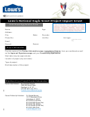 Lowes Scout Grant Application Form