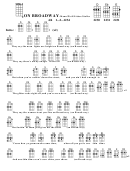 On Broadway - Mann/weil/lieber/stoller Chord Chart Printable pdf