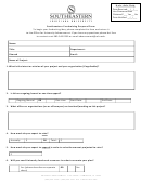 Southeastern Fundraising Proposal Form