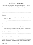 Performer Record Keeping Compliance Form Pursuant