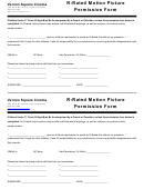 R-rated Motion Picture Permission Form