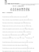 The Old Folks (bar) - M. Jacques Brel/gerard Jouannest/jean Corti Chord Chart
