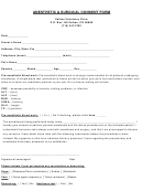 Anesthetic Surgical Consent Form