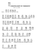 Moonlight In Vermont Chord Chart