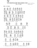 Chord Chart - Jimmy Van Heusen - Moonlight Becomes You Printable pdf