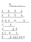 Mister Sandman(bar) Chord Chart
