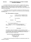 Confession Of Judgement Printable pdf