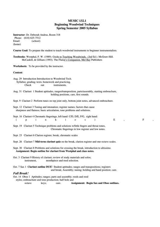 Spring Semester 2005 Syllabus Printable pdf