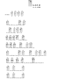 L.o.v.e Chord Chart Printable pdf