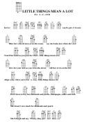 Chord Chart - Little Things Mean A Lot Printable pdf
