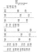 Little Boat-Eb Chord Chart Printable pdf