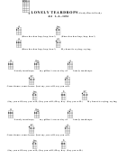 Chord Chart - Gordy/davis/gordy - Lonely Teardrops Printable pdf